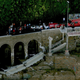 A brand-new bike bridge collapsed, killing two people. Image: Getty